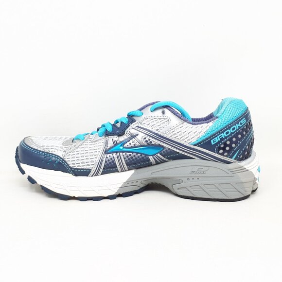 Brooks Adrenaline 13 Stability Running Shoe Sneaker GTS Blue Womens 6 2A Narrow - Picture 2 of 12